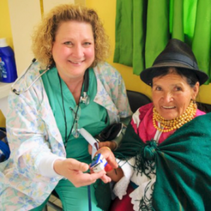 Aug - Nurse Karen with Ecuadorian woman