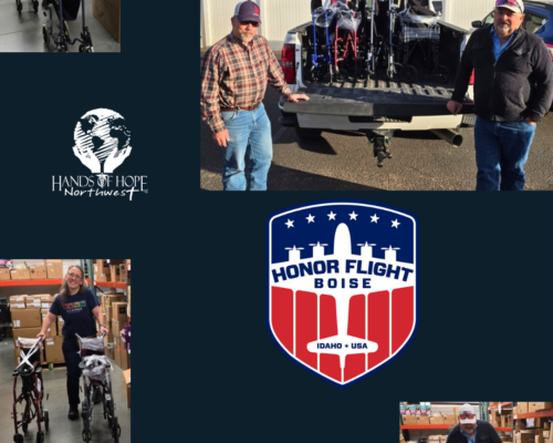 Transport wheelchairs donated to Honor Flight Boise