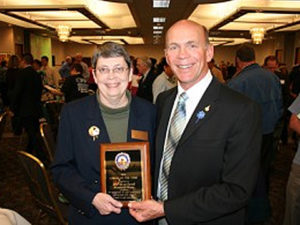 Liz Murtland - Citizen of the Year, 2010 - with Mayor Tom Dale