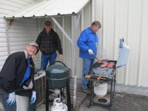May - Guys doing BBQ Idaho Gives Day